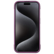 Pouzdro pro iPhone 15 Pro, ERBORD Armor Mag, kaštanové