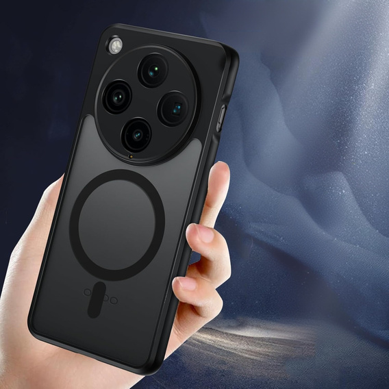 Pouzdro pro Oppo Find X8 Pro, pro MagSafe, ERBORD Matt Case, černý