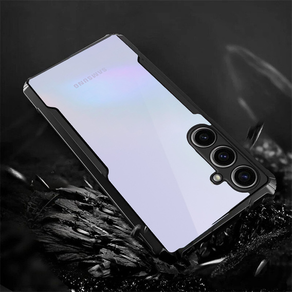 Pouzdro pro Samsung Galaxy A36, AntiDrop Hybrid, černé + tvrzené sklo 9H