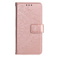 Klopové pouzdro pro Oppo A17, Mandala, růžové rose gold
