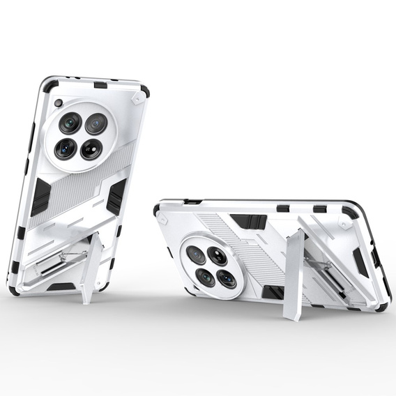 Pouzdro pro OnePlus 12 5G, Military kickstand, bílé