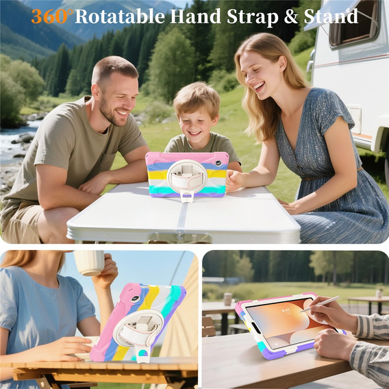 Pevné pouzdro s podstavcem a ramenním popruhem pro Samsung Galaxy Tab A11