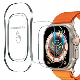 2x Tvrzené sklo s montážním rámečkem ERBORD pro Apple Watch Ultra 1/2/3 49 mm