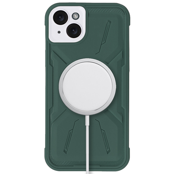 Pouzdro pro iPhone 15 Plus, ERBORD Armor Mag, zelené