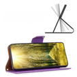 Klopové pouzdro pro Samsung Galaxy A54 5G, Wallet Litchi Magnet, fialové