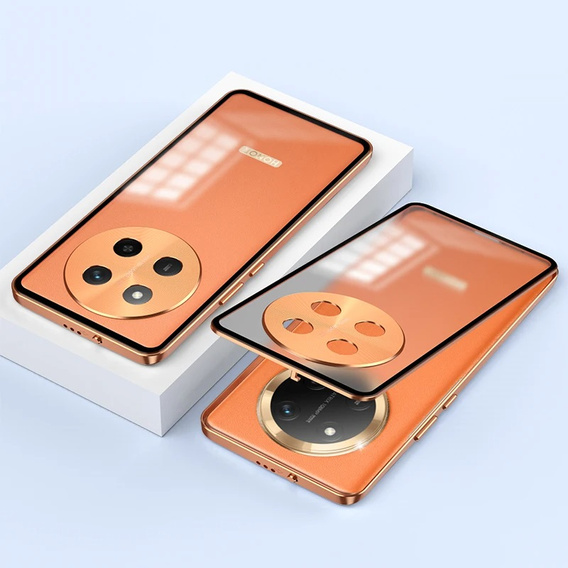 Pouzdro pro Honor Magic 7 Lite, Frame Case, oranžové