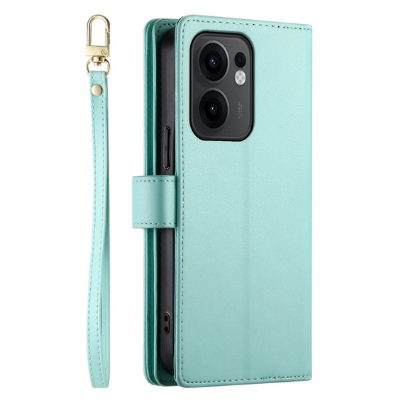 Klopové pouzdro pro Oppo Reno 13F 5G, Wallet Zipper Pocket, mincovní