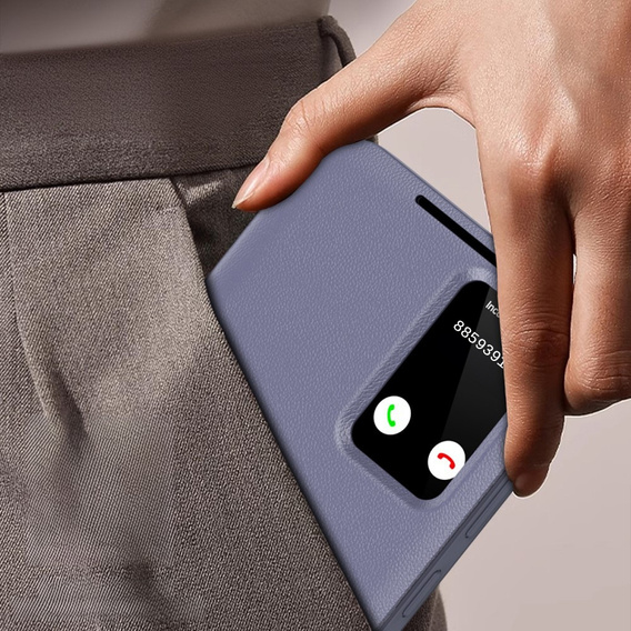 Flipové pouzdro pro Samsung Galaxy S23+ Plus, Smart View Wallet, fialové