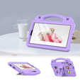 Dětské pouzdro pro Samsung Galaxy Tab A7 Lite 8.7 T220/T225, Cute Patterns, se stojánkem, fialové