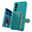Pouzdro pro Samsung Galaxy S23 FE, Card Holder Kickstand, zelené
