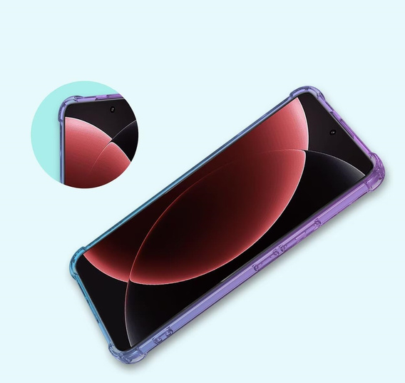 Pouzdro pro Xiaomi 15 Ultra, Gradient Dropproof, Fialová / modrá