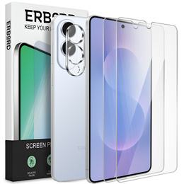 2x tvrzené sklo ERBORD 9H Hard Glass na displeji pro Samsung Galaxy S25 Edge