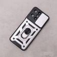 Pouzdro pro Xiaomi Redmi 12, CamShield Slide, stříbrné