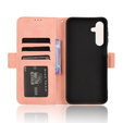 Klopové pouzdro pro Samsung Galaxy A16, Card Slot, růžové