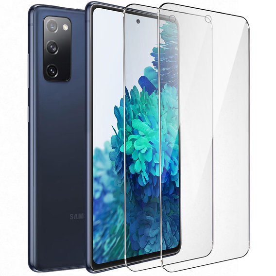 2x tvrzené sklo pro Samsung Galaxy S20 FE, ERBORD 9H Hard Glass na displeji