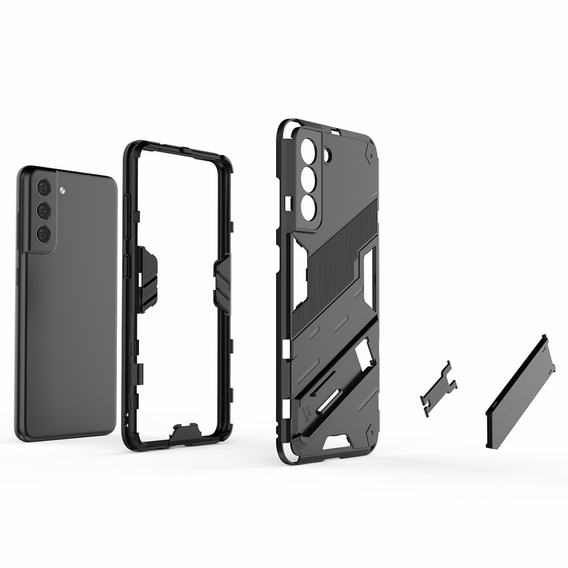 Pouzdro pro Samsung Galaxy S21 FE, Military kickstand, modré