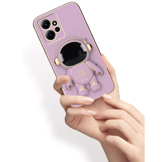 Pouzdro pro Xiaomi Redmi Note 12 4G, Astronaut, fialové
