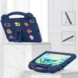 Dětské pouzdro pro Samsung Tab A8 X200 / X205, Cute Patterns, se stojánkem, námořnicky modré
