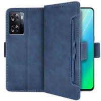 Klopové pouzdro pro Oppo A57s, Card Slot, námořnicky modré