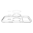 Spigen pouzdro pro iPhone 17 Pro, Liquid Crystal MagSafe, čiré/bílé