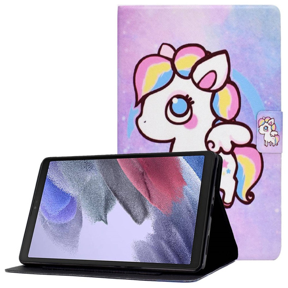 Pouzdro pro Samsung Galaxy Tab A7 Lite, s klopou, colorful horse