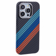 Pouzdro pro iPhone 15 Pro Max, Carbon Fiber MagSafe, námořnicky modré