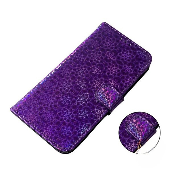 Klopové pouzdro pro Oppo A17, Wallet mandala, fialové