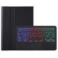 Podsvícené pouzdro s bluetooth touchpadem pro Xiaomi Pad 7 / Xiaomi Pad 7 Pro, černé
