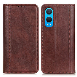 Flipové pouzdro pro OnePlus Nord CE4 Lite, Split Leather, hnědé