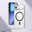 Pouzdro pro iPhone Air, pro MagSafe, se stojánkem, průhledné s černými vložkami