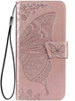 Klopové pouzdro pro Vivo V50 Lite 4G / 5G, Butterfly, růžové rose gold