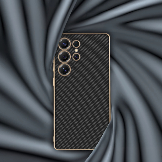 Pouzdro pro Samsung Galaxy S25 Ultra, GKK Leather, carbon černé