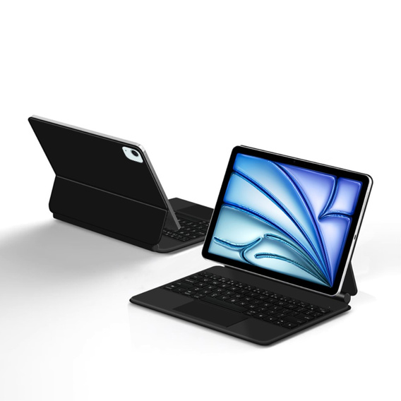 Pouzdro s klávesnicí pro iPad Air 13" 2024, Magnetic Keyboard Touchpad, černé