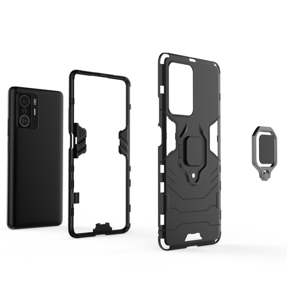 Pouzdro pro Xiaomi 11T / 11T Pro, Kickstand Ring, modré