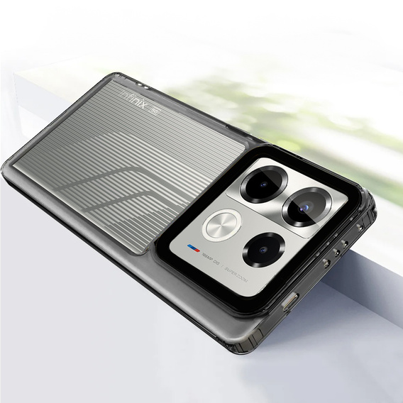 Pouzdro pro Infinix Note 40 Pro Plus, Fusion Hybrid, transparentní / černé