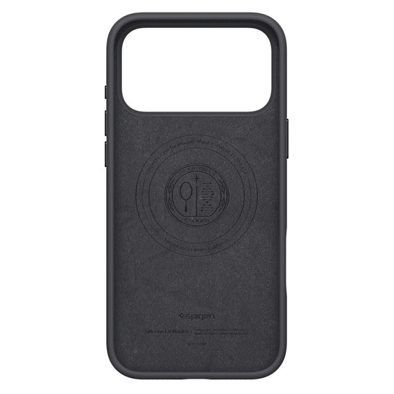 Spigen pouzdro pro iPhone 17 Pro Max, Silicone Fit MagSafe, černé