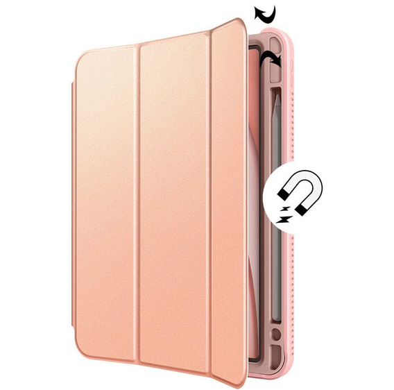 Pouzdro pro iPad Air 4 10.9 2020 / iPad Pro 11 2020 / 2018, Suritch Full Body, růžové rose gold