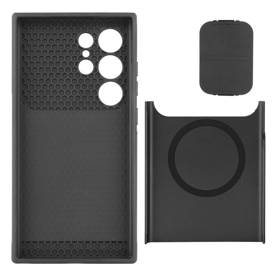 Pouzdro pro Samsung Galaxy S24 Ultra, ERBORD MagProtect Slide Camera, černé