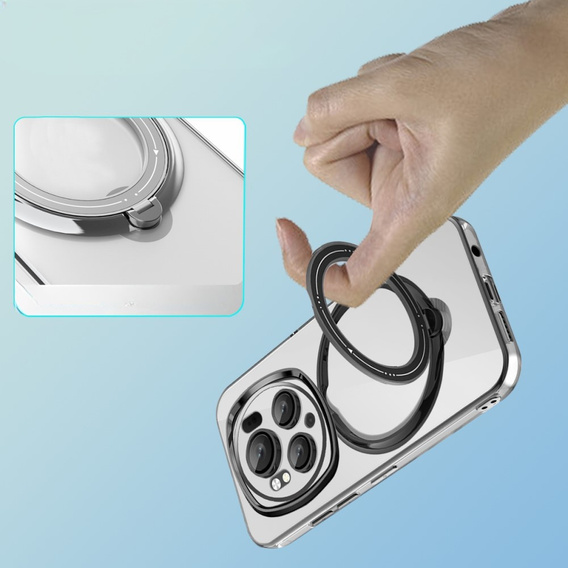 Magnetické pouzdro pro Honor Magic 6 Pro 5G, pro MagSafe, černé