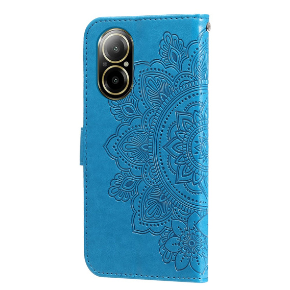 Klopové pouzdro pro Realme C67, Mandala, modré