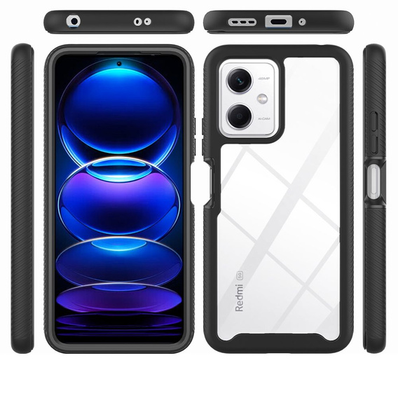 Pouzdro pro Xiaomi Redmi Note 12 5G / POCO X5 5G, Shockproof, s fólií, černé