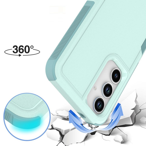 Pancéřované pouzdro pro Samsung Galaxy A55 5G, Dual Shockproof, zelené
