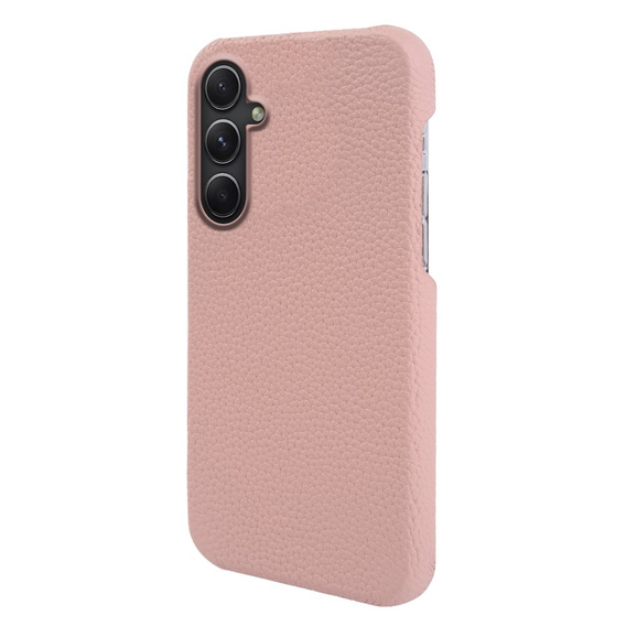 Kožené pouzdro pro Samsung Galaxy A54, Genuine Leather, růžové