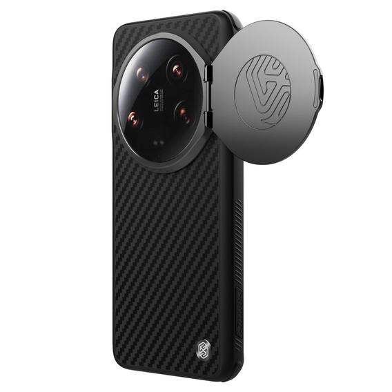Pouzdro pro Xiaomi 14 Ultra, pancéřované Nillkin, Carboprof Case, pro Magsafe, černé