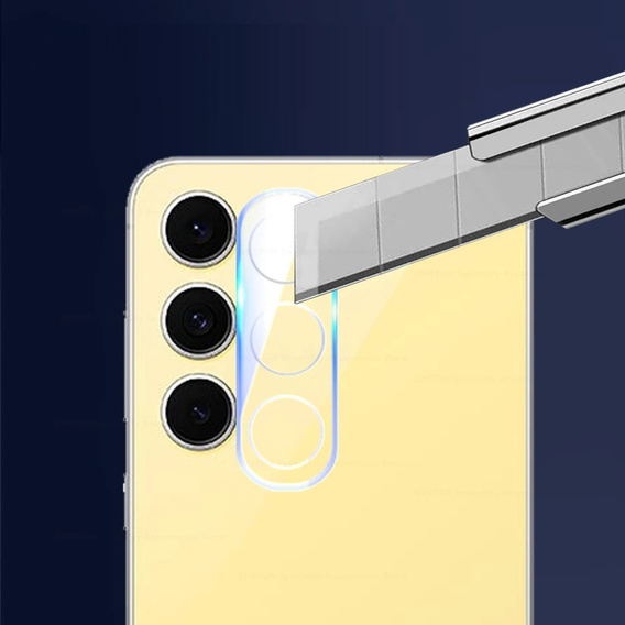 Tvrzené sklo na fotoaparát pro Samsung Galaxy S24 FE, průhledné