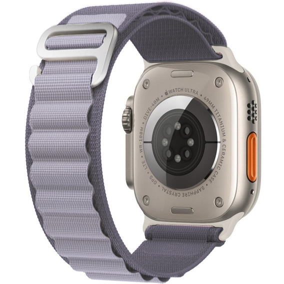 Nylonový řemínek pro Apple Watch 1/2/3/4/5/6/7/8/SE/ULTRA 42/44/45/49 mm, šedý