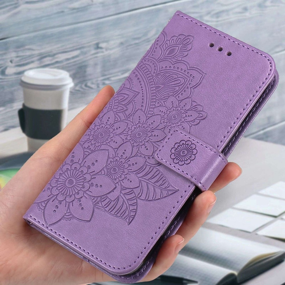 Klopové pouzdro pro Xiaomi Redmi Note 12 5G / POCO X5 5G, Mandala Flower, fialové