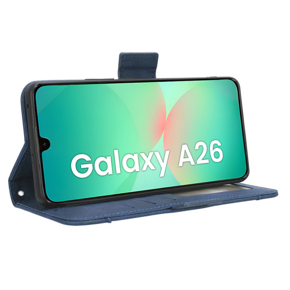 Klopové pouzdro pro Samsung Galaxy A26, Card Slot, námořnicky modré