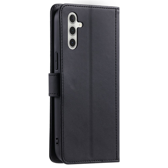 Pouzdro s klopou pro Samsung Galaxy S25 FE, Rhombus Crossbody Leather, černé