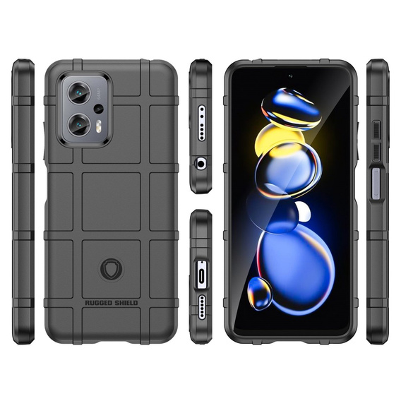 Pouzdro pro Xiaomi Poco X4 GT 5G, Rugged Shield, černé